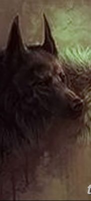 fotó két farkas tetoválásáról 2017. 08. 19 -től №023 - Két farkas tetoválása_