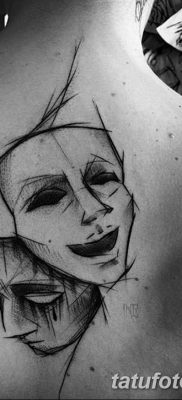 fotó tetoválás két maszk 2017.12.21 -től №005 - két maszk tetoválása -