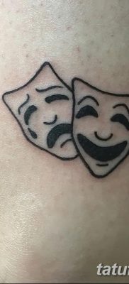 fotó tetoválás két maszk 2017.12.21. №010 - két maszk tetoválása -