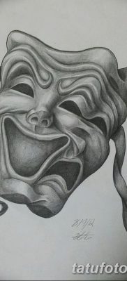 fotó tetoválás két maszk kelt 2017.12.21. №012 - tetoválás két maszk -