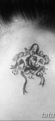 fotó tetoválás két maszk 2017.12.21. №013 - két maszk tetoválása -