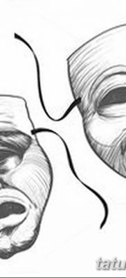 fotó tetoválás két maszk kelt 2017.12.21. №017 - tetoválás két maszk -