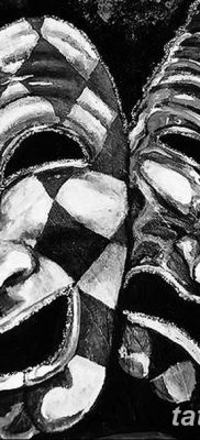 fotó tetoválás két maszk kelt 2017.12.21. №025 - tetoválás két maszk -