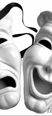 fotó tetoválás két maszk kelt 2017.12.21. №026 - tetoválás két maszk -