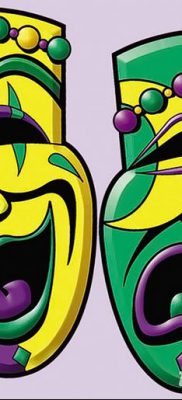 fotó tetoválás két maszk kelt 2017.12.21. №033 - tetoválás két maszk -