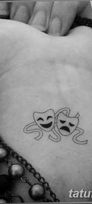 fotó tetoválás két maszk 2017.12.21. №035 - két maszk tetoválása -