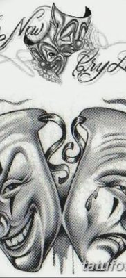 fotó tetoválás két maszk kelt 2017.12.21. №036 - tetoválás két maszk -