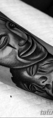 fotó tetoválás két maszk kelt 2017.12.21. №037 - tetoválás két maszk -