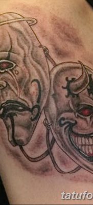 fotó tetoválás két maszk 2017.12.21. №038 - két maszk tetoválása -