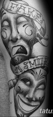 fotó tetoválás két maszk kelt 2017.12.21. №044 - tetoválás két maszk -