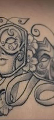 fotó tetoválás két maszk 2017.12.21. №045 - két maszk tetoválása - 23526234234