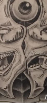 fotó tetoválás két maszk 2017.12.21. №047 - tetoválás két maszk - 26242354262434