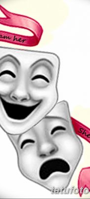 fotó tetoválás két maszk kelt 2017.12.21. №053 - tetoválás két maszk -