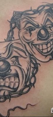 fotó tetoválás két maszk kelt 2017.12.21. №054 - két maszk tetoválása -