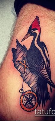 harkály tetoválás fotó (jelentése) - egy példa egy érdekes tetoválási rajzra - 065