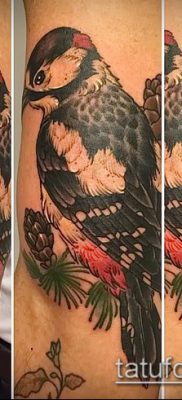 harkály tetoválás fotó (jelentése) - egy példa egy érdekes tetoválási tervre - 056