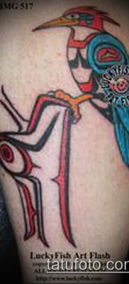 harkály tetoválás fotó (jelentése) - egy példa egy érdekes tetoválási tervre - 055