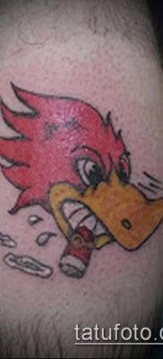 harkály tetoválás fotó (jelentése) - egy példa egy érdekes tetoválási rajzra - 054