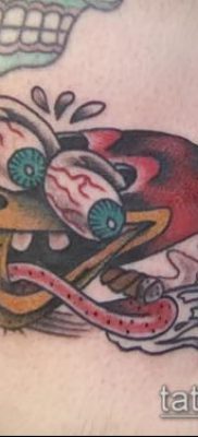 harkály tetoválás fotó (jelentése) - egy példa egy érdekes tetoválási tervre - 051