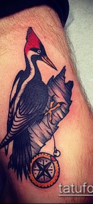 harkály tetoválás fotó (jelentése) - egy példa egy érdekes tetoválásrajzra - 049