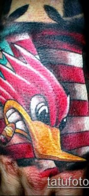 harkály tetoválás fotó (jelentése) - egy példa egy érdekes tetoválásrajzra - 048