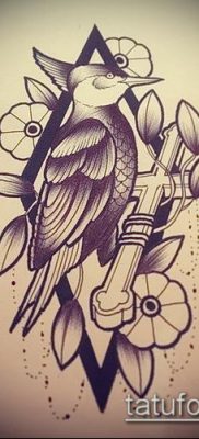 harkály tetoválás fotó (jelentése) - egy példa egy érdekes tetoválási rajzra - 003