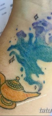 снимка на татуировката Genie от лампата от 28.07.2018 №111 - Tattoo Genie от лампата -