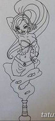 снимка на татуировка Genie от лампата от 28.07.2018 №015 - Tattoo Genie от лампата -