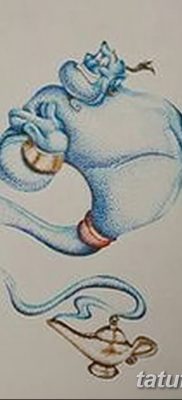 снимка на татуировката Genie от лампата от 28.07.2018 №039 - Tattoo Genie от лампата -