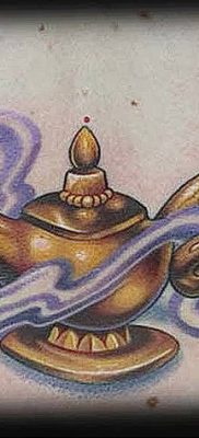 татуировка на джин лампа аладин Красива татуировка на лампа на джин