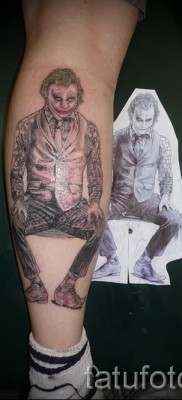 снимка пример татуировка жокер седнал