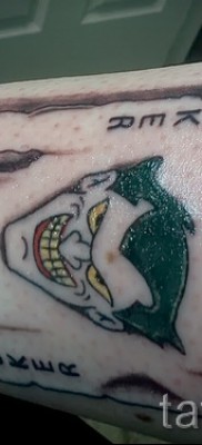 снимка пример за джокер татуировка на картата - татуировка на китката