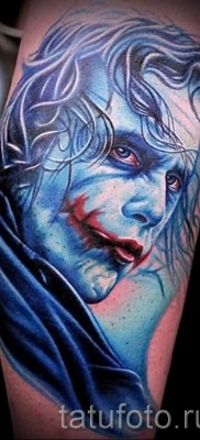 снимка пример за джокер татуировка - портретна работа