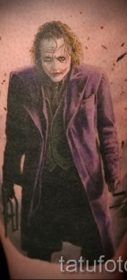 фото пример за татуировка на жокер - все още от филма
