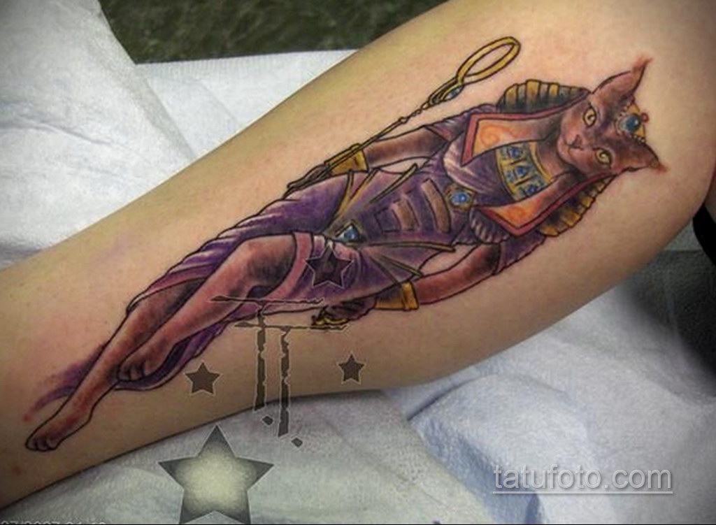 rajz példa Bastet tetováló istennőre 2019.12.22.