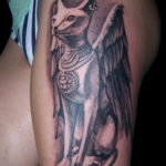 rajz példa Bastet tetováló istennőre 2019.12.22.