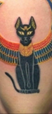 rajz példa Bastet tetováló istennőre 2019.12.22.