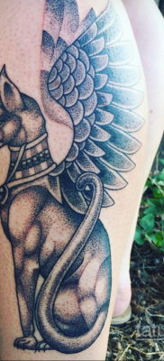 rajz példa Bastet tetováló istennőre 2019.12.22.