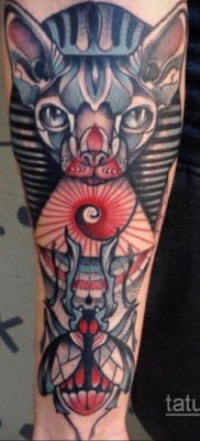 rajz példa Bastet tetováló istennőre 2019.12.22.