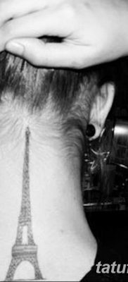 Fotó az Eiffel -torony tetoválásáról 2018.08.22. №113 - tetoválás Az Eiffel -torony -