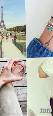 Fotó az Eiffel -torony tetoválásáról 2018.08.22. №110 - tetoválás Az Eiffel -torony -