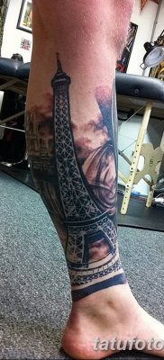 Fotó az Eiffel -torony tetoválásáról 2018.08.22. №092 - tetoválás Az Eiffel -torony -