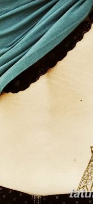 Fotó az Eiffel -torony tetoválásáról 2018.08.22. №087 - tetoválás Az Eiffel -torony -