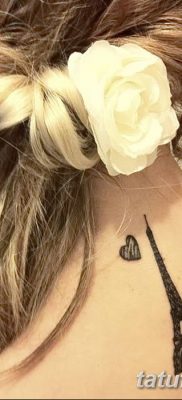 Fotó az Eiffel -torony tetoválásáról 2018.08.22. №064 - tetoválás Az Eiffel -torony -