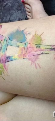 Fotó az Eiffel -torony tetoválásáról 2018.08.22. №158 - tetoválás Az Eiffel -torony -