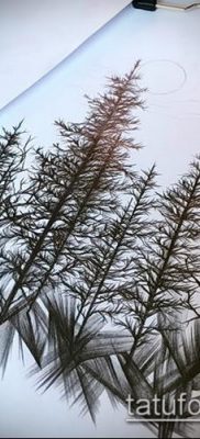 صورة وشم شجرة التنوب (وشم شجرة التنوب) (قيمة) - مثال الرسم - 083