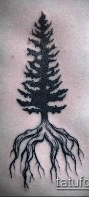 صورة وشم شجرة التنوب (وشم شجرة التنوب) (قيمة) - مثال الرسم - 080