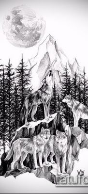 صورة وشم شجرة التنوب (وشم شجرة التنوب) (قيمة) - مثال الرسم - 073