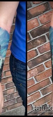 صورة وشم شجرة التنوب (وشم شجرة التنوب) (قيمة) - مثال الرسم - 040