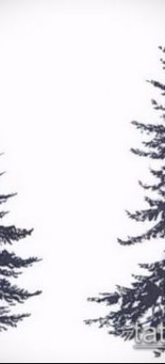 صورة وشم شجرة التنوب (وشم شجرة التنوب) (قيمة) - مثال الرسم - 029